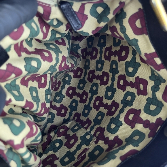 GUCCI Guccissima Hobo Black Leather Shoulder Bag - Picture 12 of 13